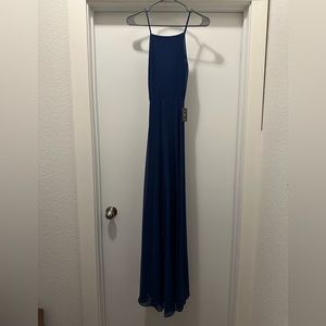 Lulu’s navy floor length gown